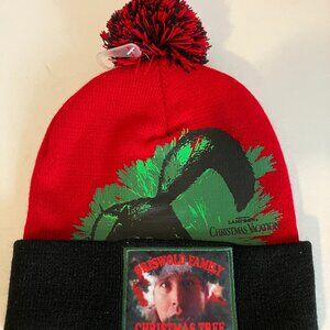 New W/Tags Christmas Vacation Beanie Hat Adult Winter One Size Griswold Movie.
